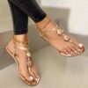 Women's Flat Sandals Summer Beach Shoes - Image 4
